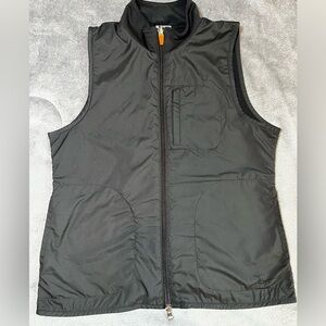 Nike Vest Black Nylon Women’s Small Athletic Vest Orange Accents Lightweight